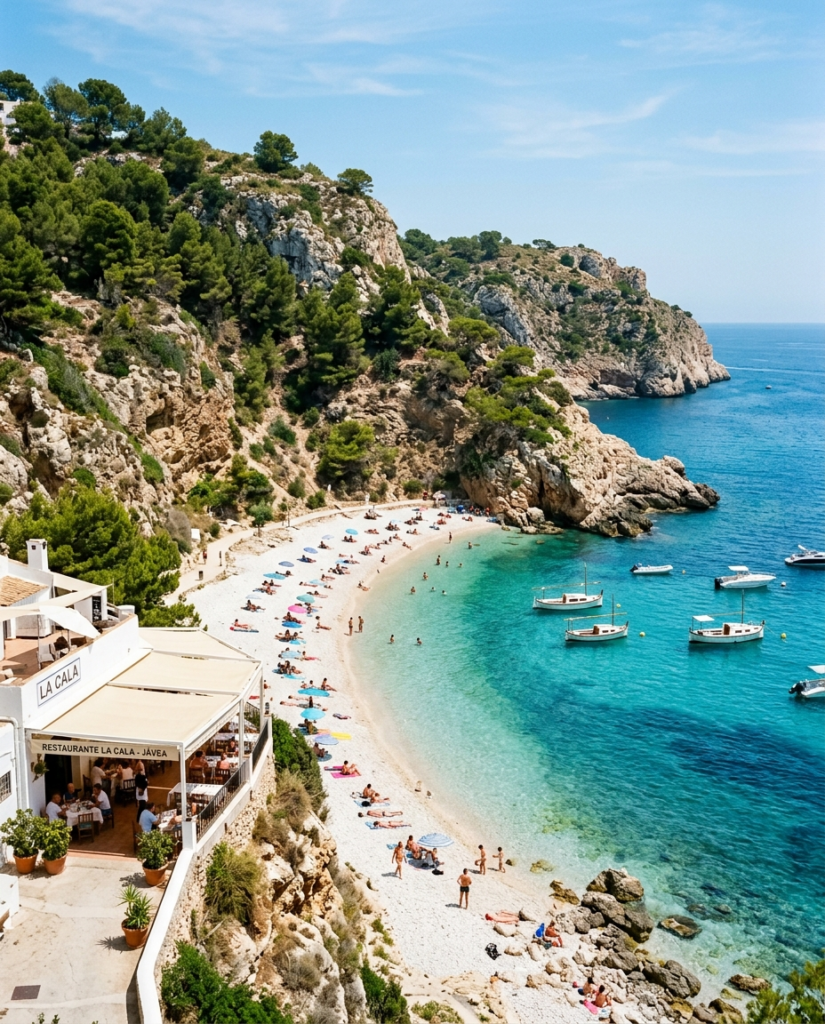 Turquoise cove on the Costa Blanca near Javea